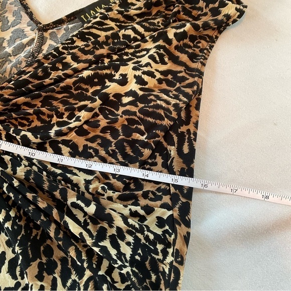 Tiana B. Dress Leopard Print Midi Sleeveless Stretch Size M - Picture 6 of 11